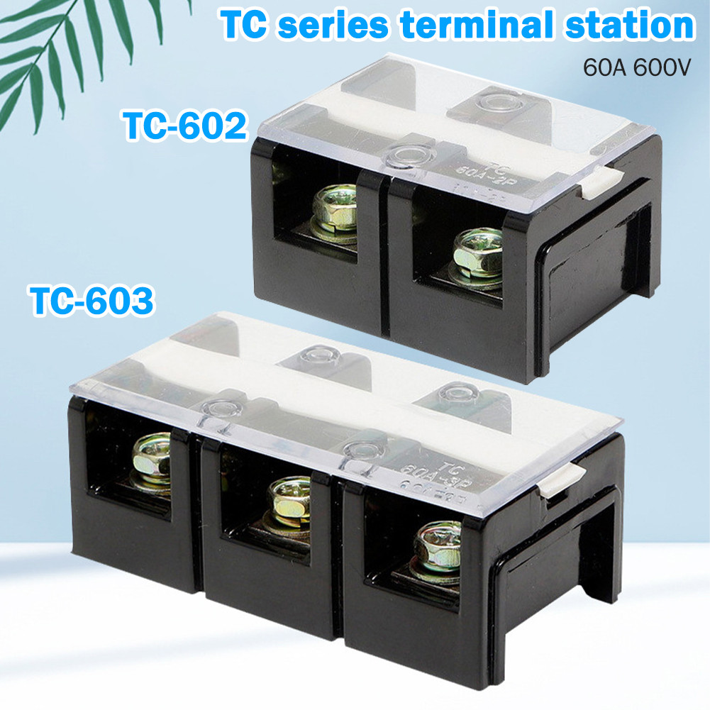 เทอร์มินอล บล๊อก TC602 TC603 TC604 ป้องกันความร้อนได้ดี พร้อมช่องใส่สายไฟ