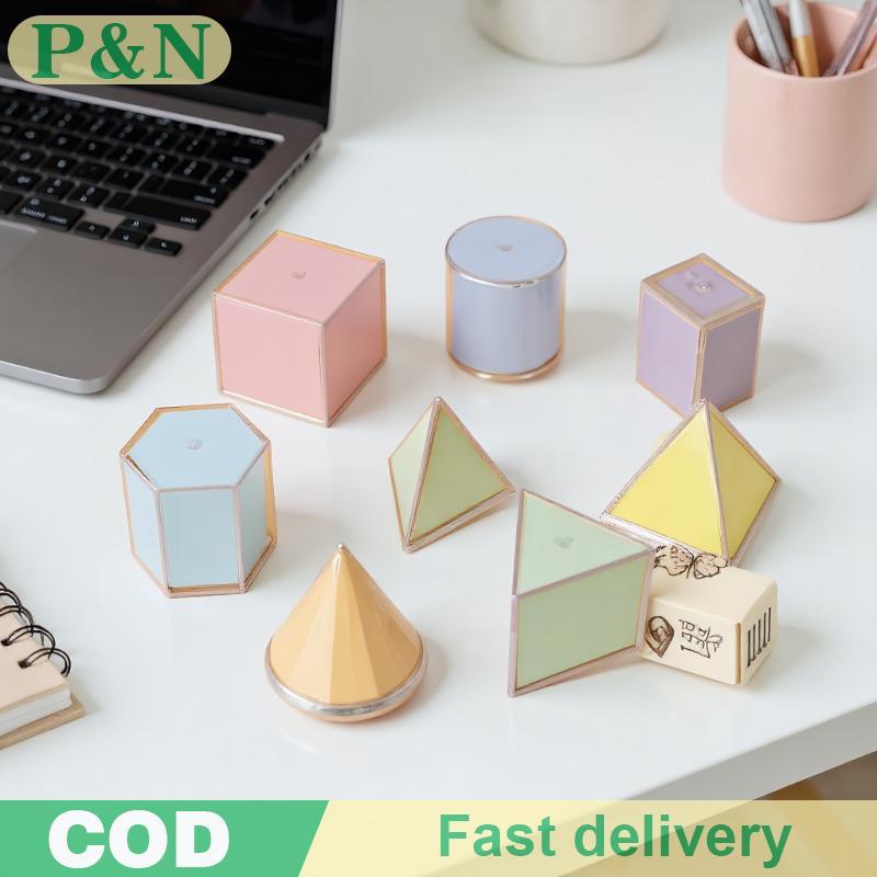 [P&N] 8 ชิ้น Visual Teaching Aids Volume Shape ของเล่นโปร่งใส 3D รูปทรงเรขาคณิตช่วยสอนของเล่น Montes
