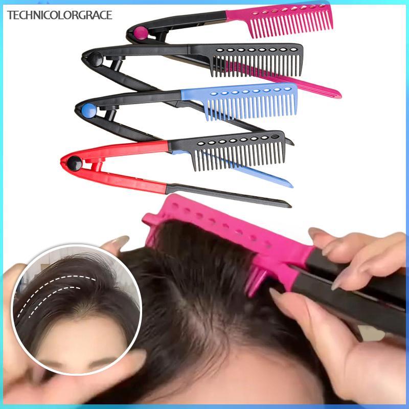 Technicolorgrace V ประเภทแปรงยืดผม DIY Hairdress เครื่องมือ Hairdressingbs จัดแต่งทรงผมธรรมชาติ Curlingb ผมสําหรับชายและหญิง TCE