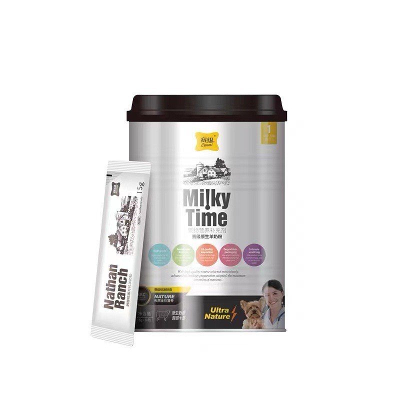 Bichon Grade Cat Puppies Elkin Organic Pets Dogs นมผงบรรจุแยก 300g นมผงแพะเท็ดดี้ V7E2