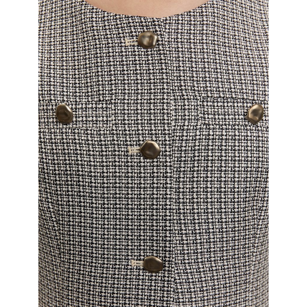 [Pomelo] เสื้อกั๊กผ้าทวีด / Tweed Vest — صورة 7