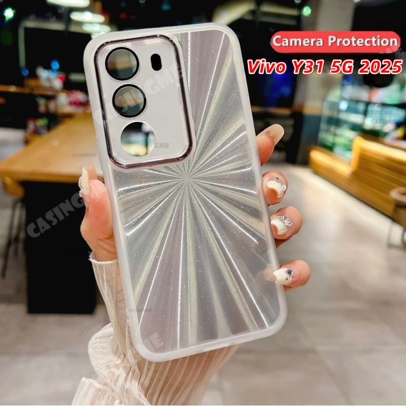 Vivo Y31 5G 2025 Gradient แฟลชซิลิโคนสําหรับ Vivo Y31 5G VivoY31 Y 31Y Y21d 4G 5G 2025 กล้องเลนส์ป้อ