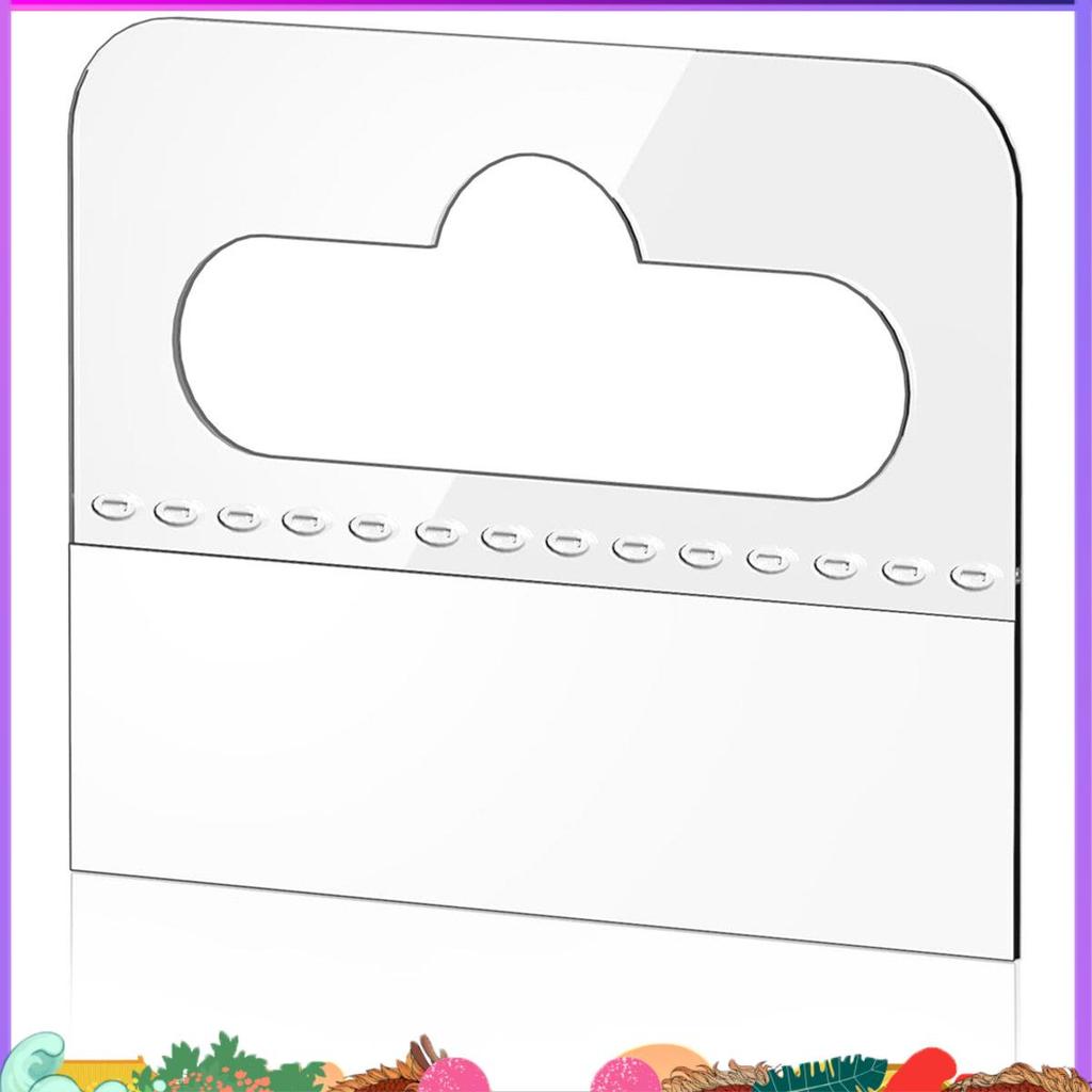 Super Hang Tabs, 200 ชิ้น Clear Sticky แขวนแท็บ Slot Hole Self กาวพลาสติก Hang Tags, 4.5 X 3.5 ซม.