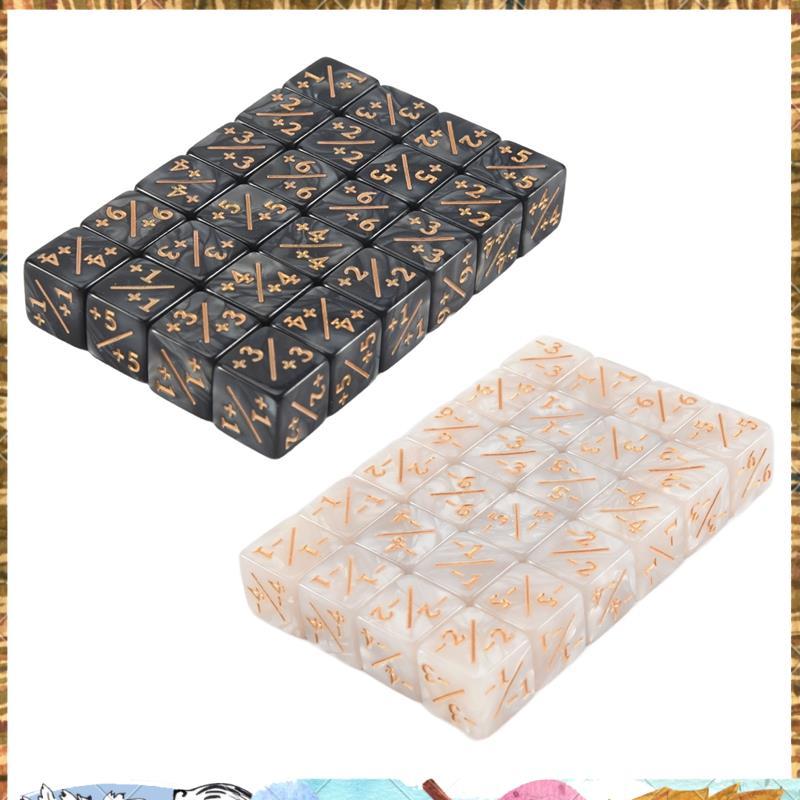 48 ชิ้น 16 มม. เครื่องนับลูกเต๋า Token Dice Loyalty Dice D6 Dice Cube สําหรับ,,,การ์ดเกม