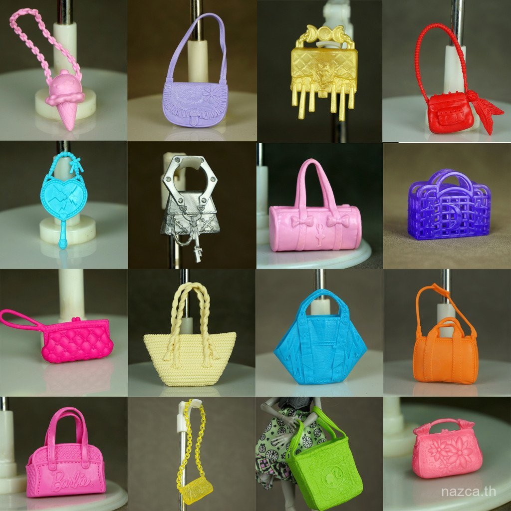 ของเล่นเด็กผู้หญิงอุปกรณ์ตุ๊กตา ทําเอง รูปแบบกระเป๋าถือหลากหลายสไตล์สําหรับตุ๊กตา