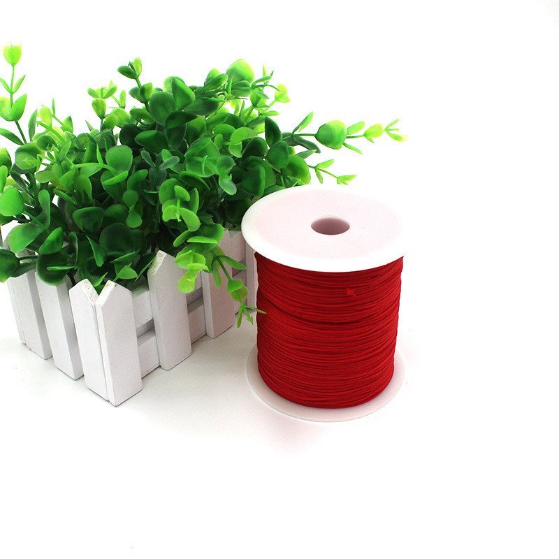 สร้อยข้อมือสร้อยข้อมือ 1mmDIY ด้ายหยกสร้อยข้อมือทําด้วยมือลูกปัดเข้ารหัสเชือกถักไต้หวันด้ายลูกปัด A 