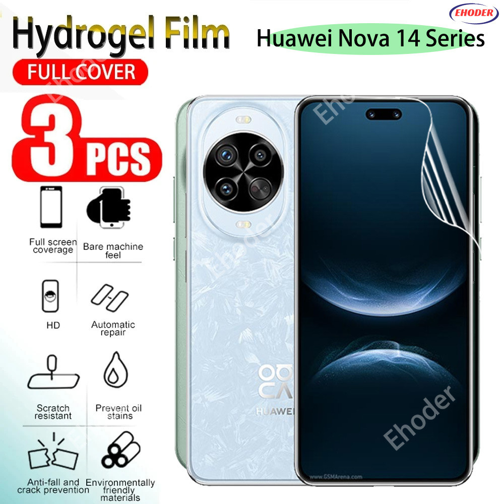 1-3 ชิ้นฝาครอบด้านหน้า Soft Hydrogel ฟิล์มสําหรับ Huawei Nova 14 Pro Nova14Ultra 5G 4G 2025 ป้องกันหน้าจอสําหรับ nova14 nova14Pro nova14i 14Pro 14Ultra ฟิล์มป้องกัน