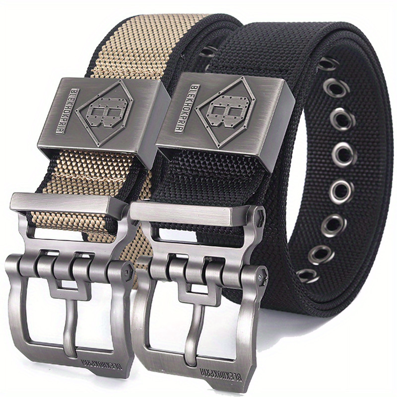 Men Tactical Belt Nylon Army Belt Outdoor Metal Pin Buckle Men's Training Hunting Military Belt for 