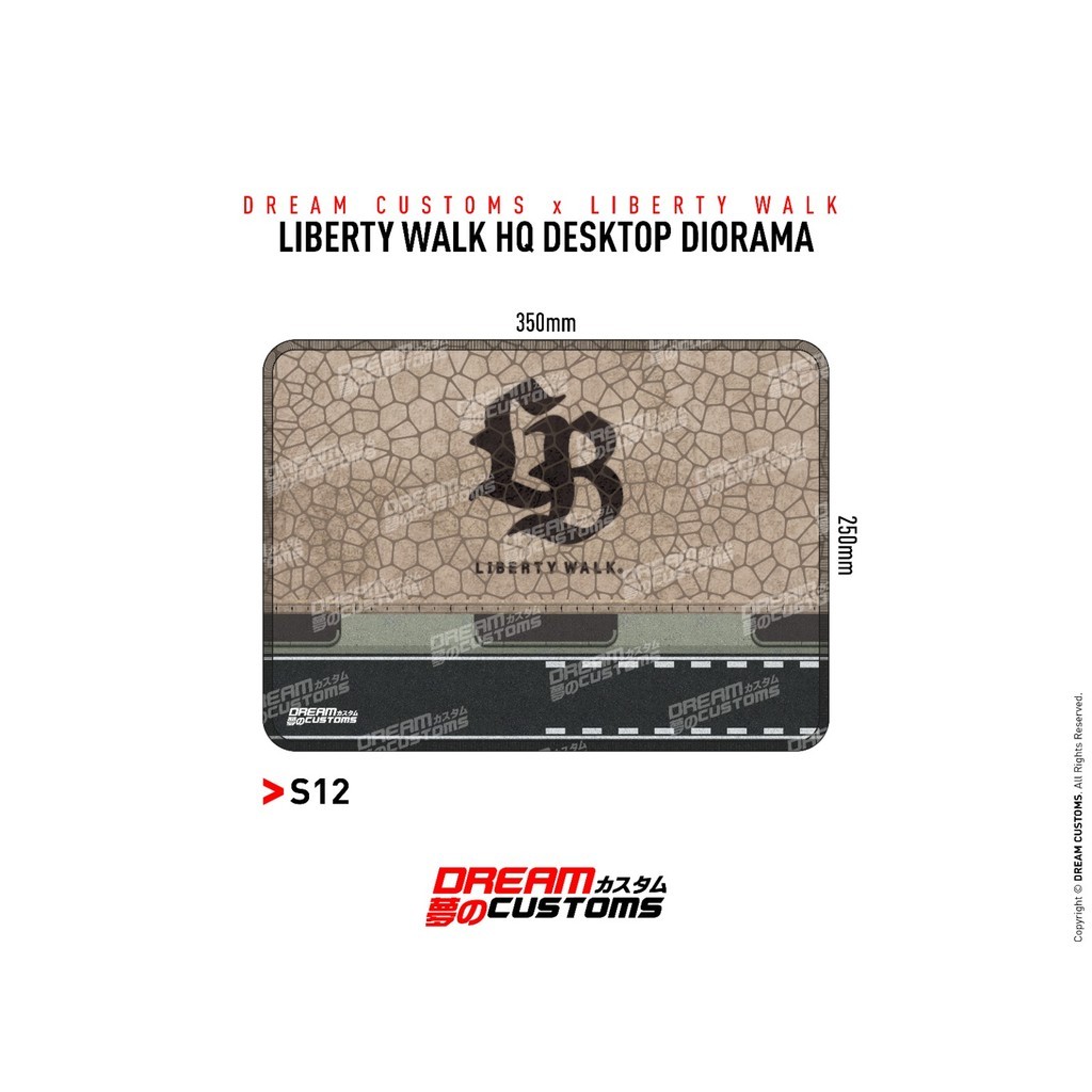Liberty Walk HQ Desktop Diorama (โลโก้ LIBERTY WALK)