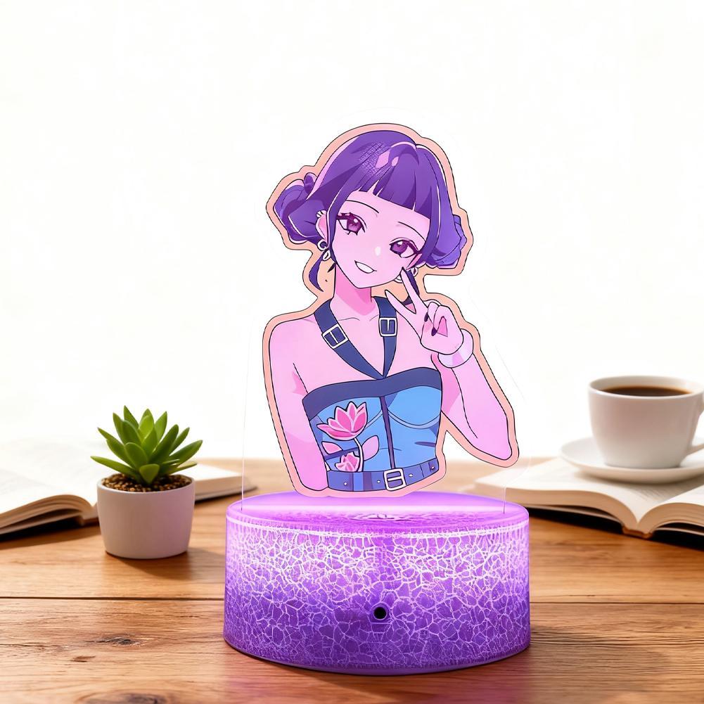 KPop Demon Hunters Boys Superstar Monochrome Light ระยะไกลเด็กเดสก์ท็อปเครื่องประดับ O2U5