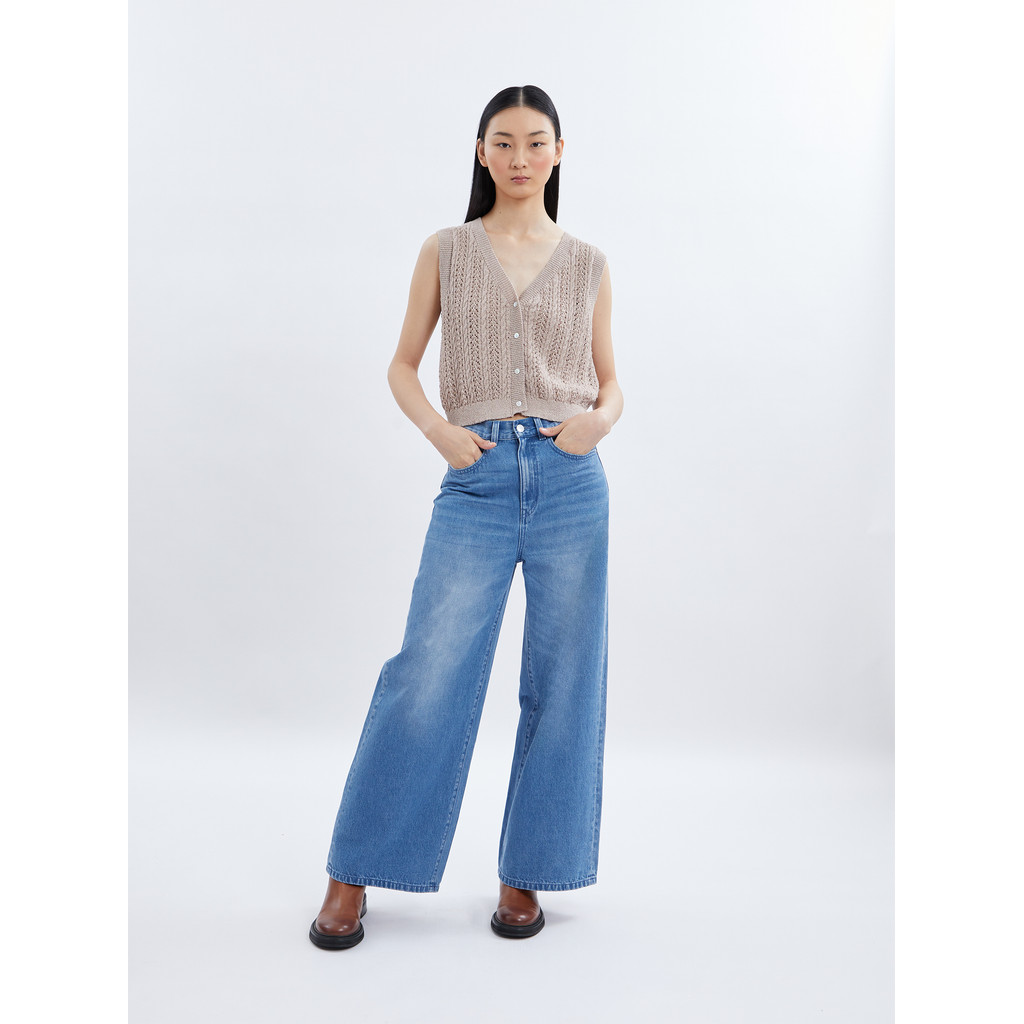 AIIZ เสื้อแขนกุดผู้หญิงผ้าพอยต์เทล AIIZ Women's Pointelle Vest