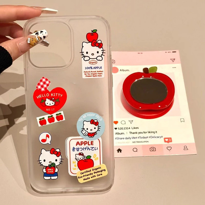 👏🏻TheOne👏🏻เคสไอโฟน 17 สำหรับ iPhone 15 11 16 14 13 12 Pro Max 7 8 15 16 Plus XR X XS MAX การ์ตูนน่ารักน่ารักคิตตี้ฟรอสต์