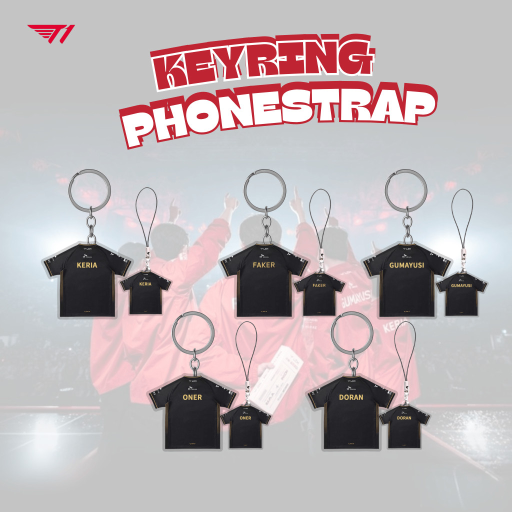 League Of Legends Faker Keria Gumayushi Oner Doran T1 Player Strap/พวงกุญแจ