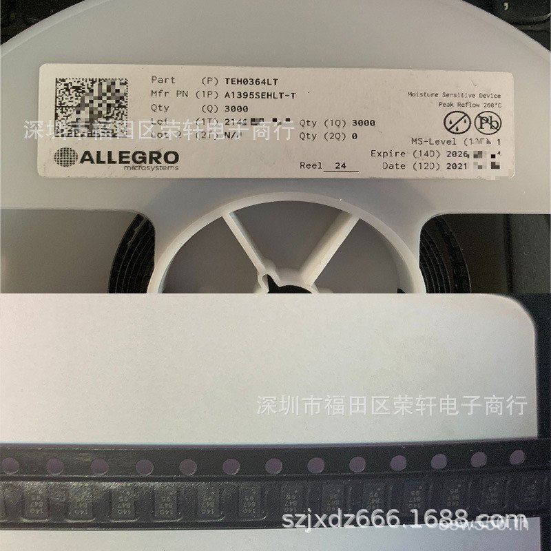 MicroSystems Sensor Hall Effect A1395SEHLT-TA1395SEHLT 33LF