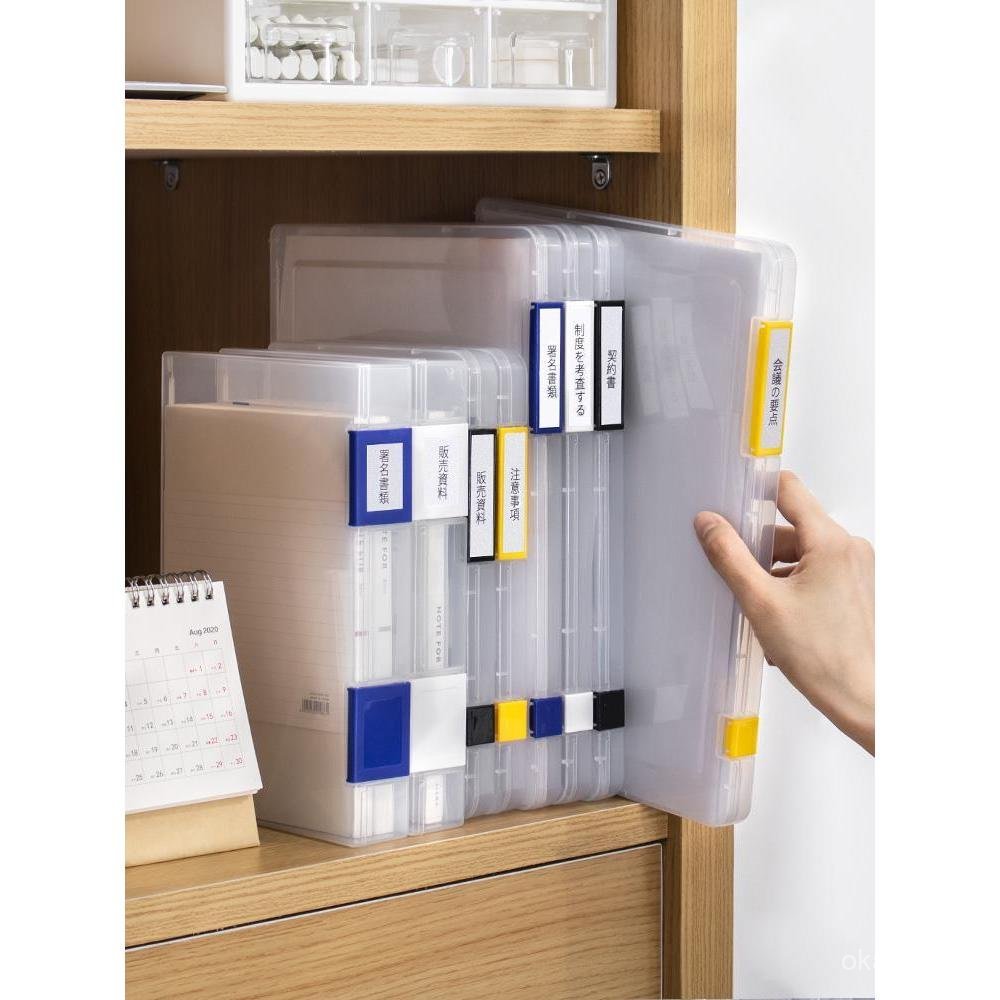 โปร่งใสโปร่งใส A5 โฟลเดอร์ Tidy-up โฟลเดอร์บิลสัญญากล่องเก็บเดสก์ท็อปกล่องแฟ้มกล่องเก็บโฟลเดอร์ญี่ปุ