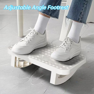 Adjustable Angle Footrest for Office Foot Rest Stool Shake Footrest Under Table Ergonomic Footrest