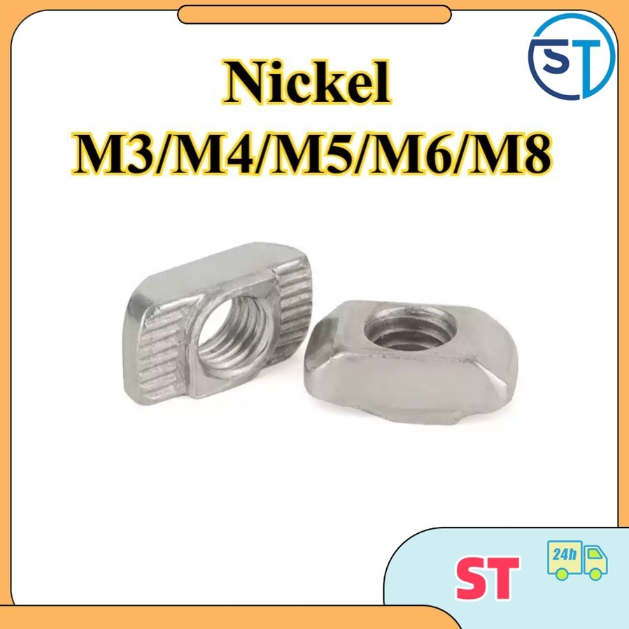 มาตรฐาน t-nut ชุบนิกเกิลประเภทเรือ t-nut t-block M3/M4/M5/M6/M8ST-MB