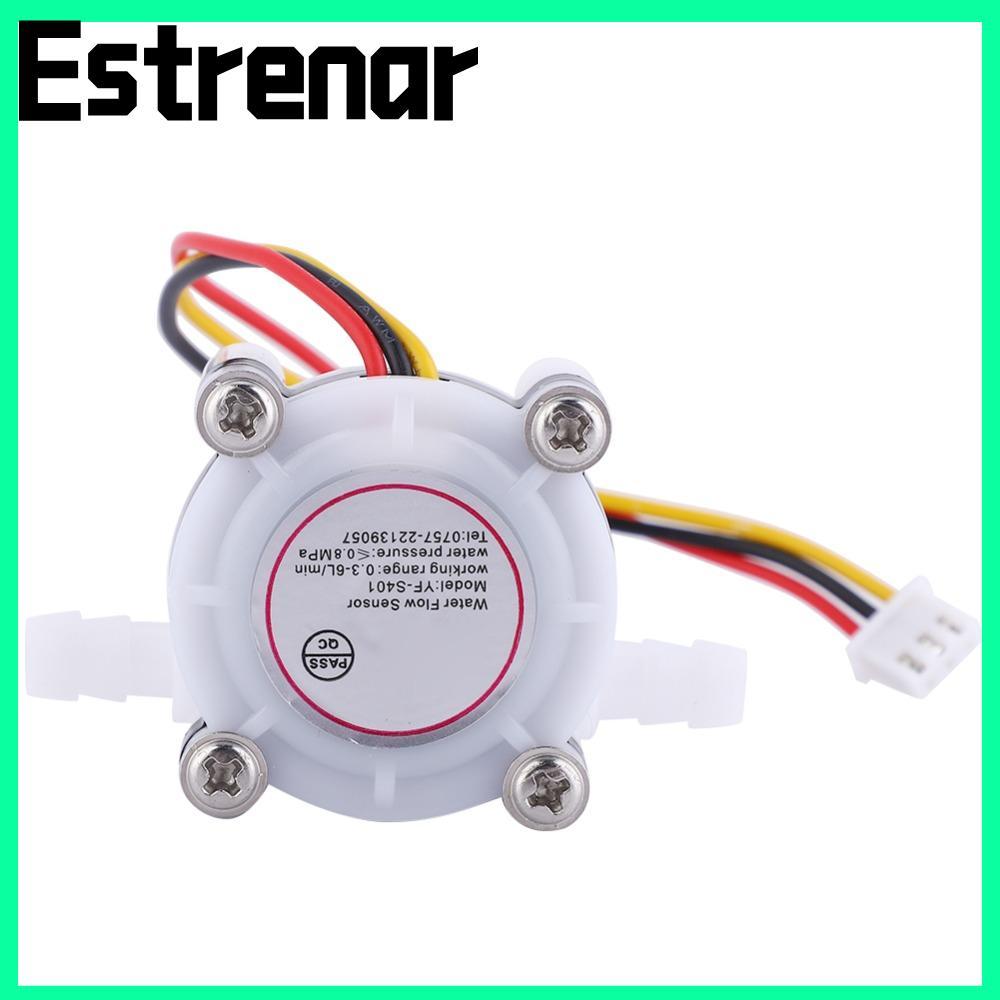 เซ็นเซอร์การไหลของน้ํา ESTRENAR, YF-S401 G1/4" เซ็นเซอร์การไหลของน้ํา, เอฟเฟกต์ฮอลล์ 0.3-6L/นาทีพร้อ
