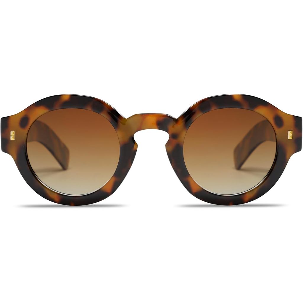 VANLINKER Vintage Round Polarized Sunglasses for Women Men Trendy Shades Retro Circle Sun Glasses VL