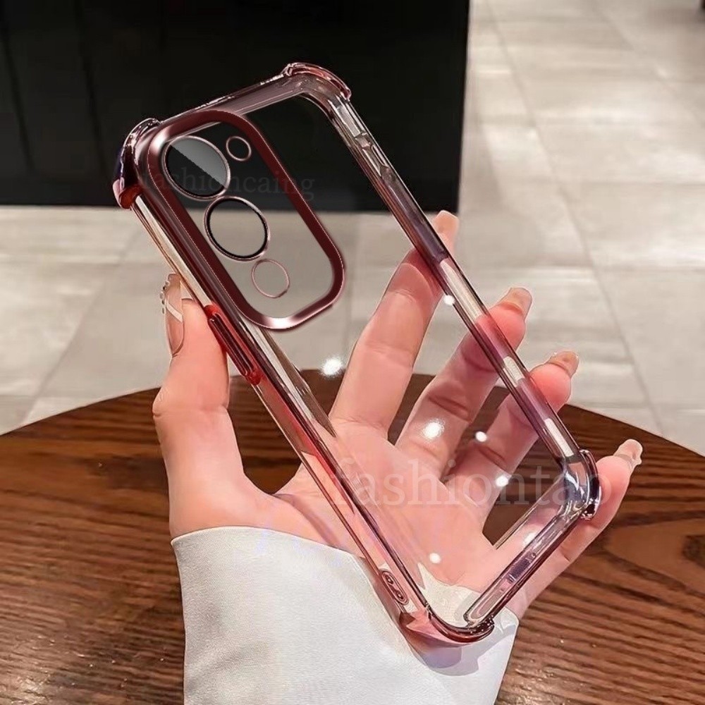 สําหรับVivoY04SสําหรับVivo Y04 S Y04S Y04 S Y04T Y29 TY 29T Y29T Y29S VivoY04S VivoY29Tสแควร์ชุบเคสโทรศัพท์แฟชั่นคู่ซิลิโคนอ่อนนุ่มกล้องเลนส์กันกระแทกปกหลัง - รูปที่ 4