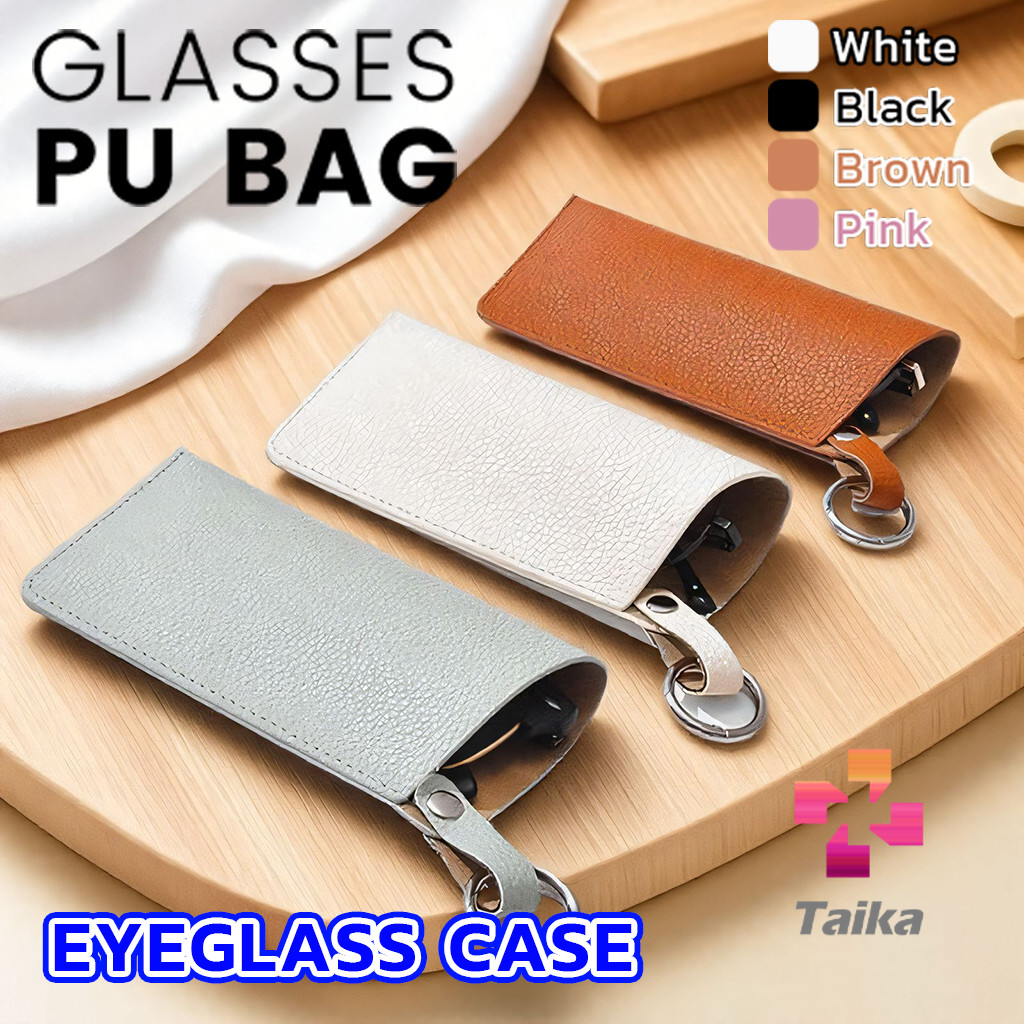 Taika PU กระเป๋าแว่นตา เคสใส่แว่น แบบพกพาทนทานกันน้ํา ผู้ชายและผู้หญิง Glasses case