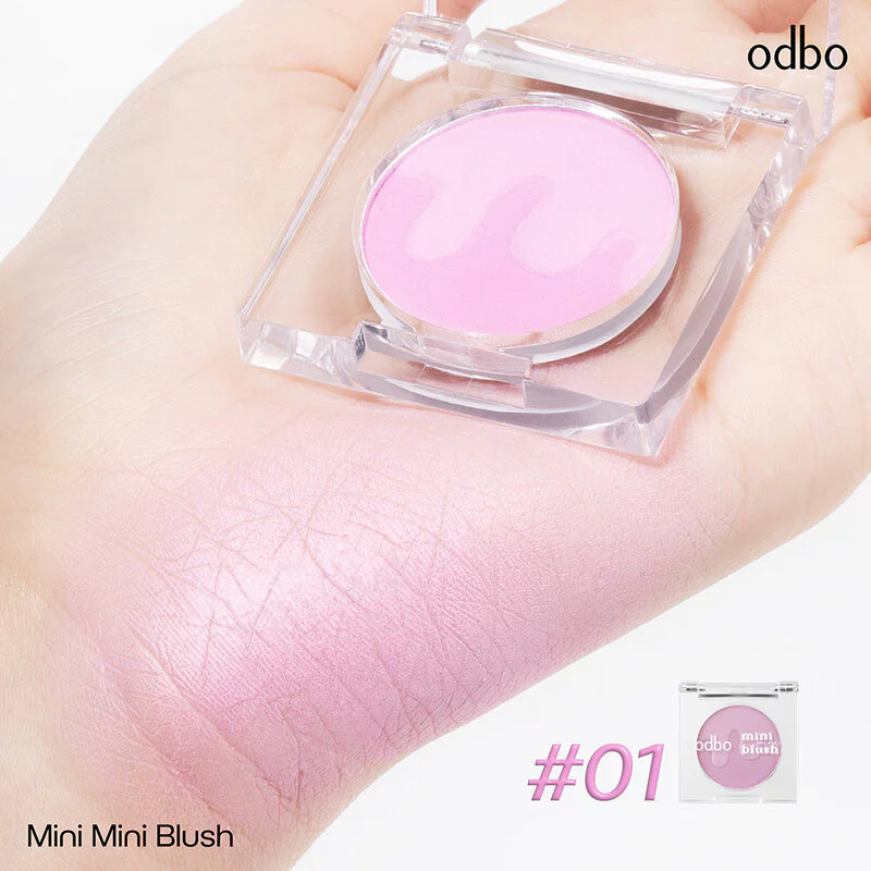 ODBO Mini Blush 1.5g บลัชออนเนื้อฝุ่นโปร่งแสง สีชัด ติดทน thumbnail 5