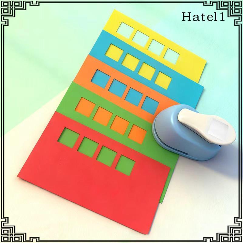 [Hatel] Square Punch DIY ลายนูนเครื่องมือการ์ดทําอุปกรณ์สํานักงานกระดาษ Puncher