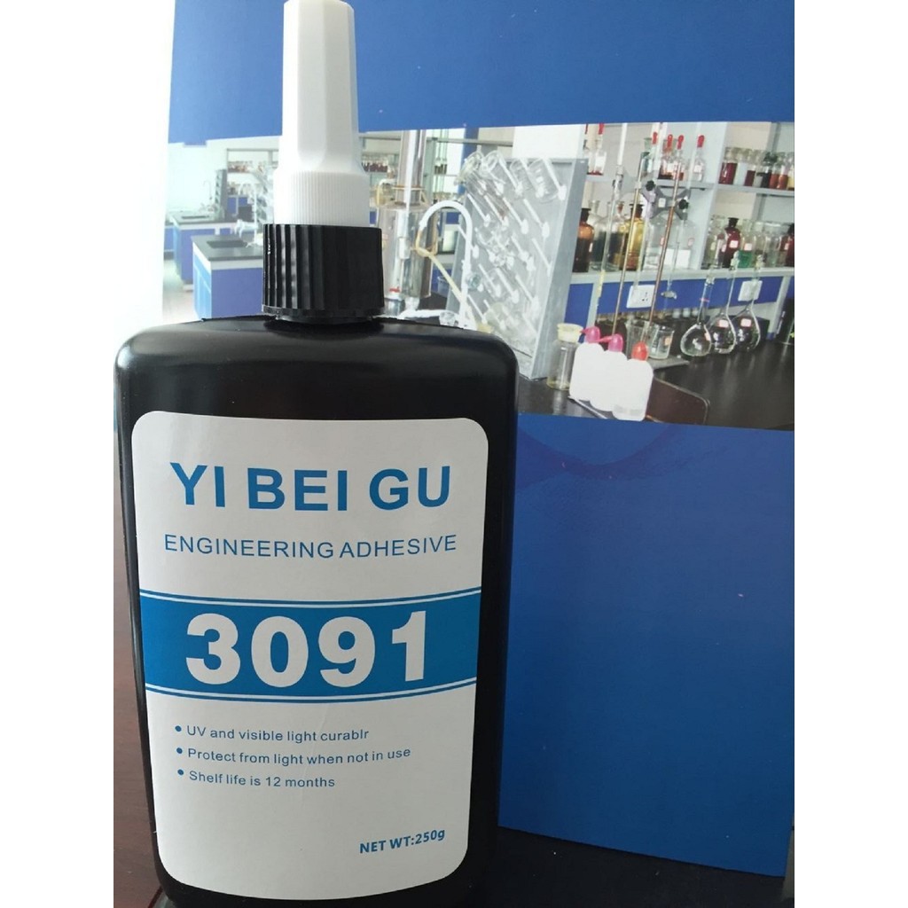 คริสตัลแสง UV กาวแก้วโลหะ Bonding Shadowless กาวแสง UV กาวอิเล็กทรอนิกส์ Scale UV กาว 3091