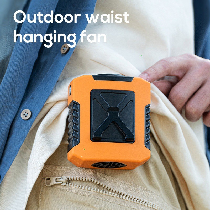 2025 New USB Illuminated Portable Outdoor Waist Hanging Fan