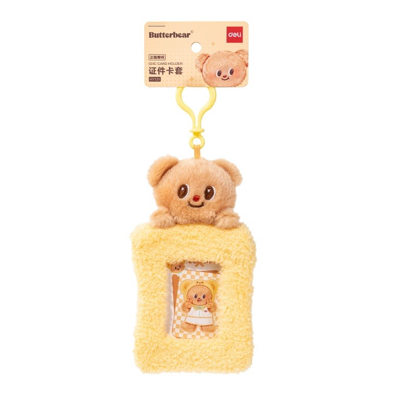 DELI ที่ใส่บัตร BUTTER BEAR รุ่น HY131-YE