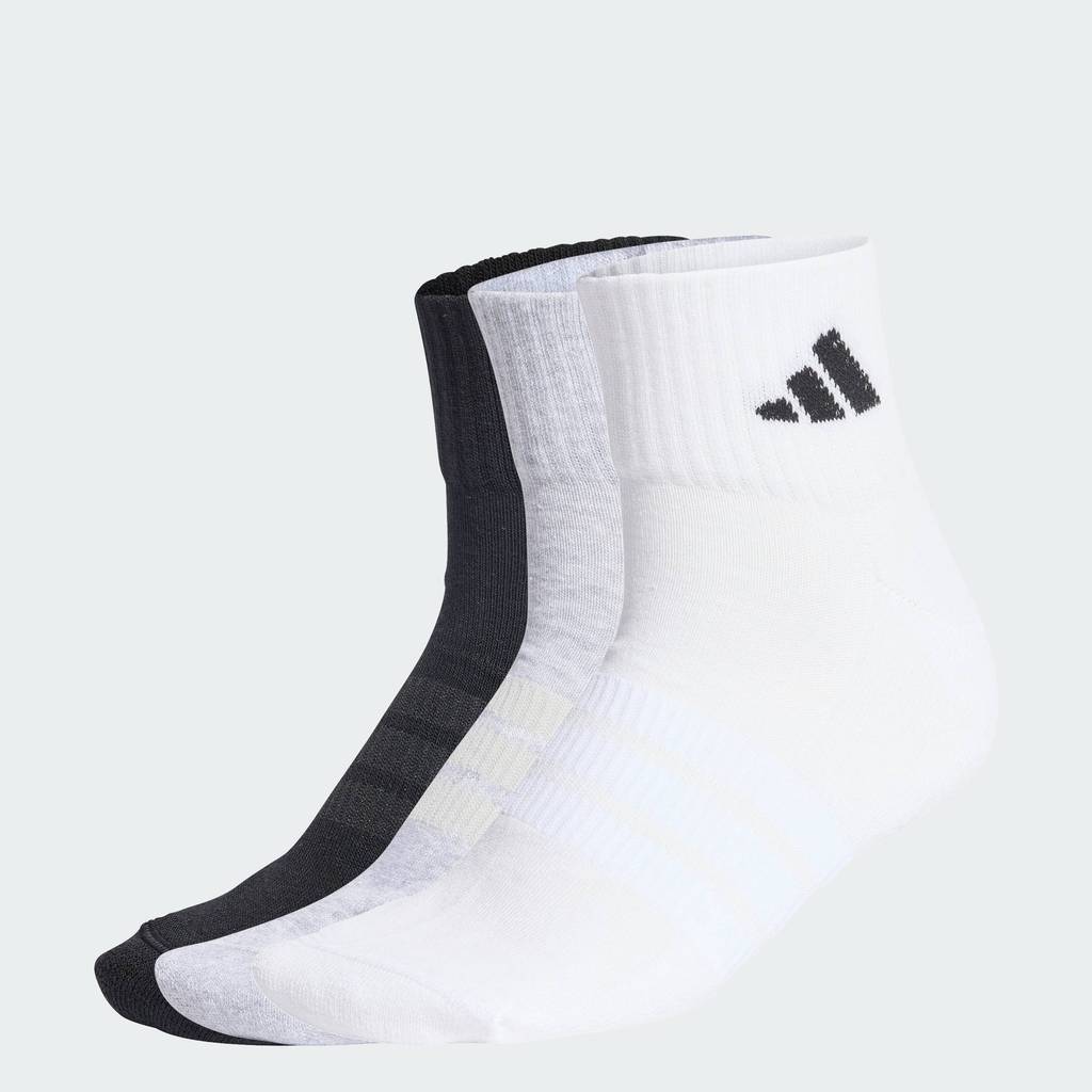 adidas ไลฟ์สไตล์ ถุงเท้าหุ้มข้อรองรับแรงกระแทก SPORTSWEAR (3 คู่) Unisex สีเทา KC9631