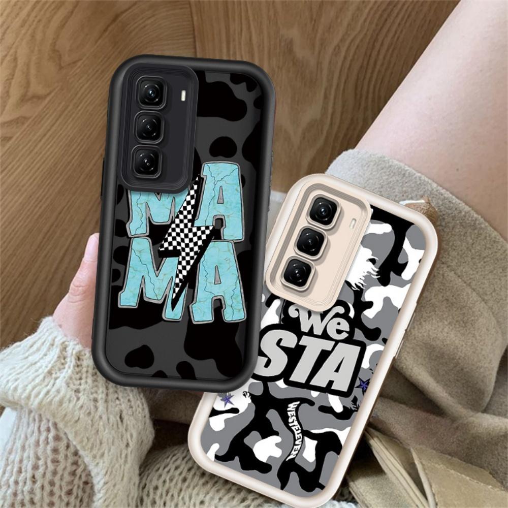 ปลอกสําหรับ INFINIX HOT 50 4G INFINIX X6882 X6882B น่ารักซิลิโคน Scenic tag กันกระแทก TPU กรณี