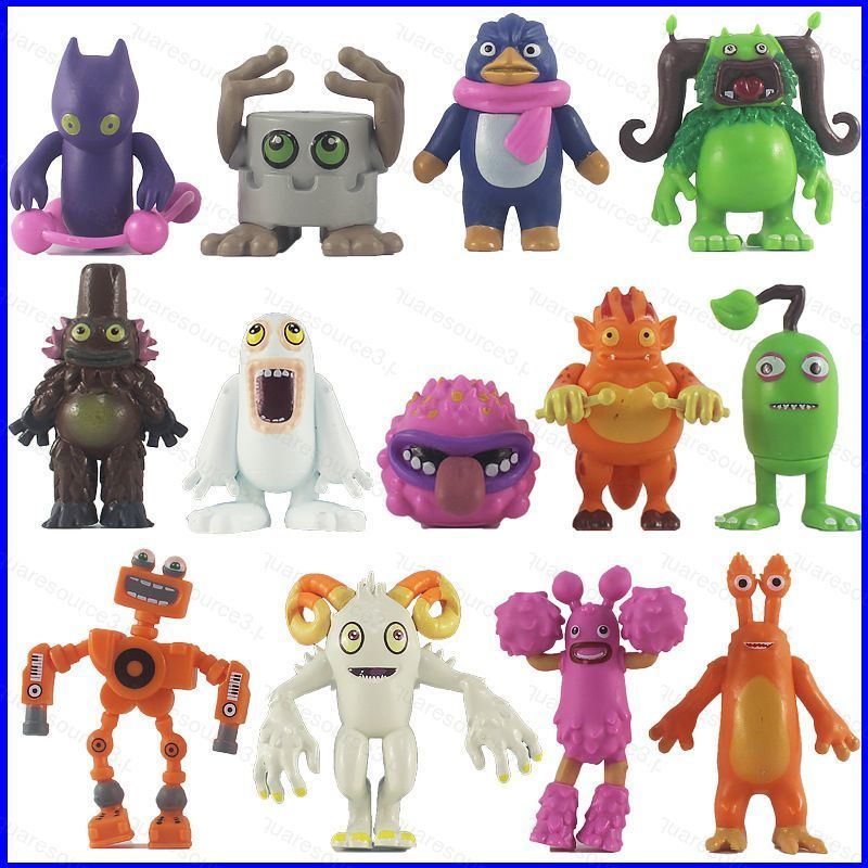 SQ3 13pcs My ร้องเพลงมอนสเตอร์ Action Figure Ghazt Noggin Mammott Pango Furcorn Maw Drumpler PomPom 