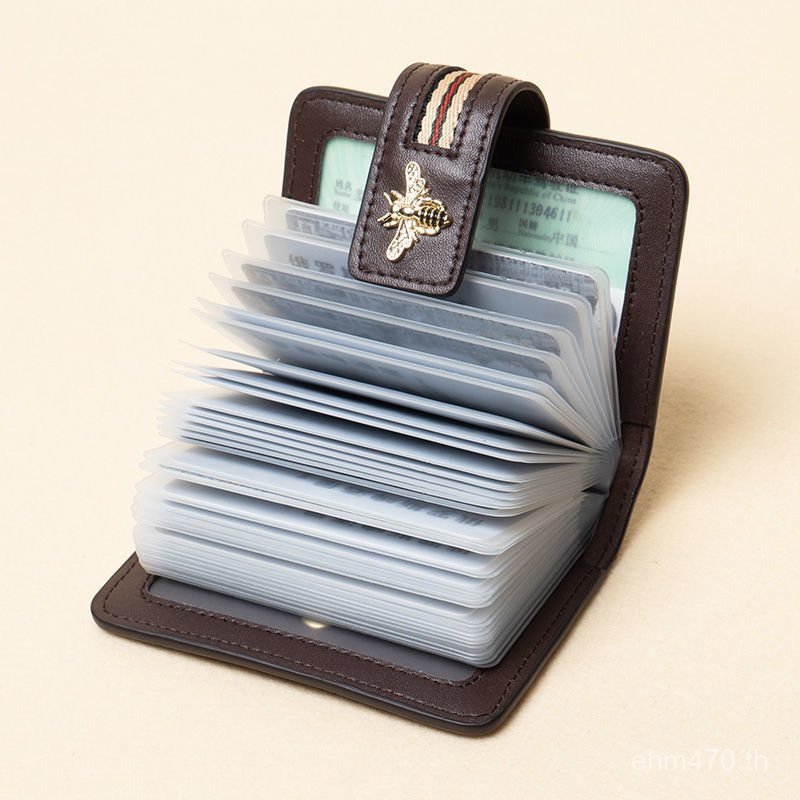 ผู้หญิง Multi-Card Slot Bank ผู้ถือบัตรขนาดใหญ่ความจุ Multi-Function ผู้ชายแฟชั่นผู้ถือเอกสาร N7RA