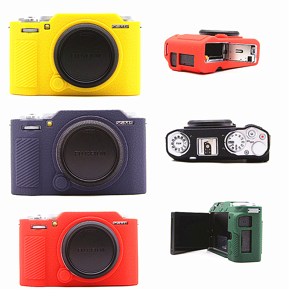 X-M5 เคสซิลิโคนยางผิวสําหรับกล้อง Mirrorless Fujifilm XM5