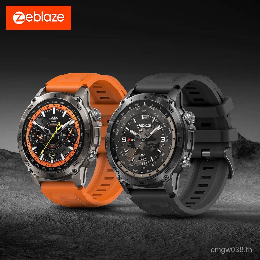 Plus PlusZeblaze Smart Call Watch 2 Sleep Heart Rate เครื่องวัดความสูงบลูทูธความดันอากาศ GPS Stratos