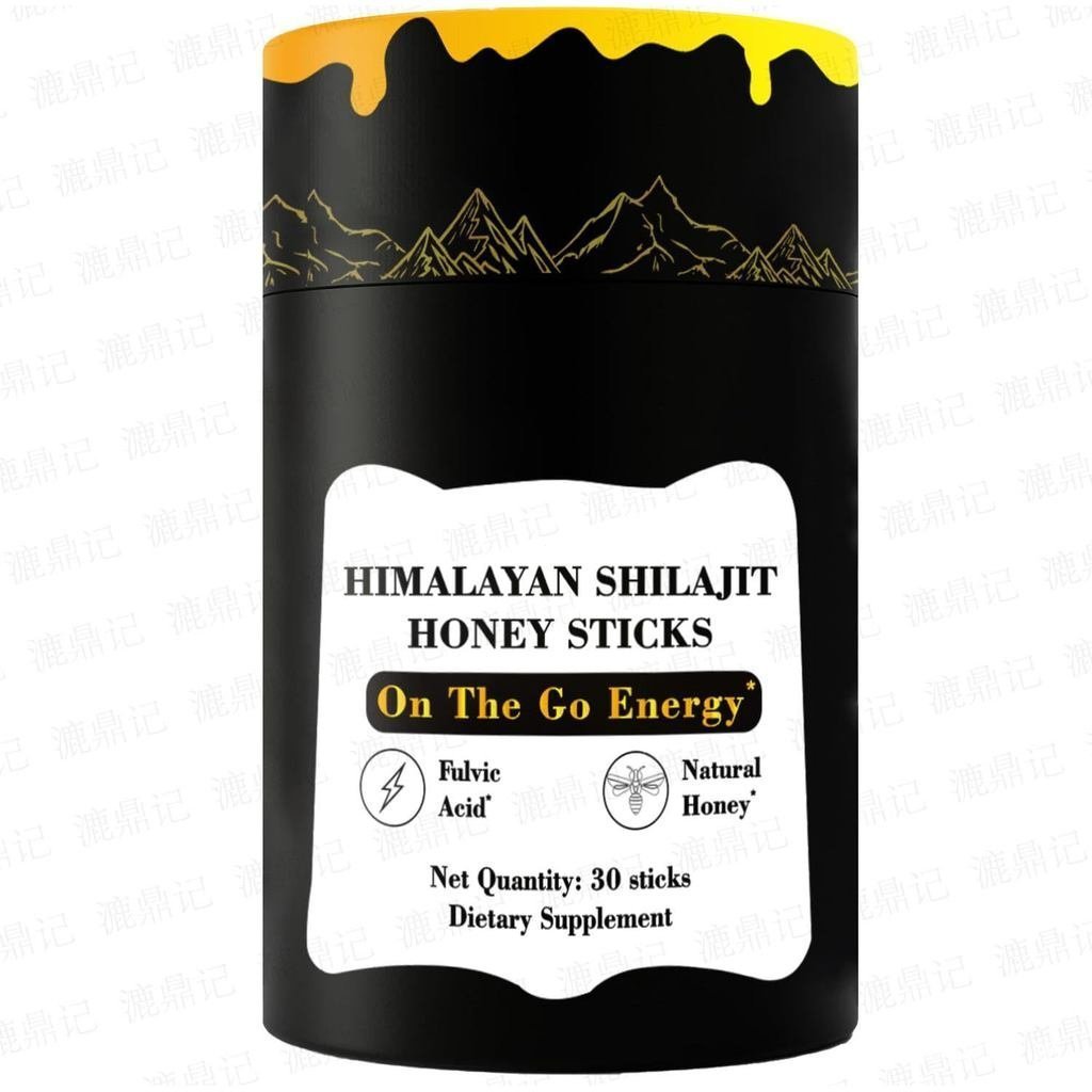 30 Pure Himalayan Shilajit Honey Sticks - Shilajit Resin - Organic, Natural Energy Boost, Immune Sup
