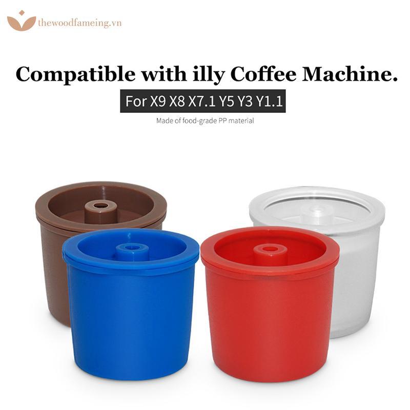 Thewoodfameing ถ้วยกาแฟแคปซูลรีฟิล Compatible Illy Machines Refill Coffee Filte EN