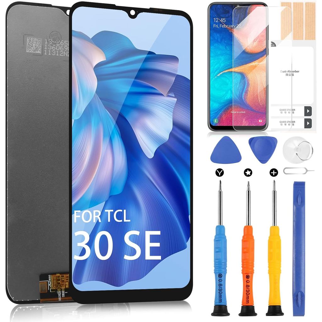 สําหรับ TCL 30 SE เปลี่ยนหน้าจอสําหรับ TCL 30SE จอแสดงผล LCD 6165H 6156H1 6165A 6165A1 Digitizer Tou
