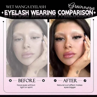 【จัดส่งในพื้นที่】Diy Eyelash Extensions 3 คู่ Lashes One Piece Senseless Dense Fiber ประดิษฐ์ขนตา Cos Devil ประเภท A