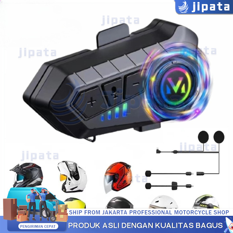 【COD】Y10/Y20ชุดหูฟังบลูทูธ5.3หมวกกันน็อคโทรศัพท์แฮนด์ฟรีสำหรับรถจักรยานยนต์กันน้ำหูฟังเครื่องเล่นเพลงMP3ลำโพงสำหรับ Moto