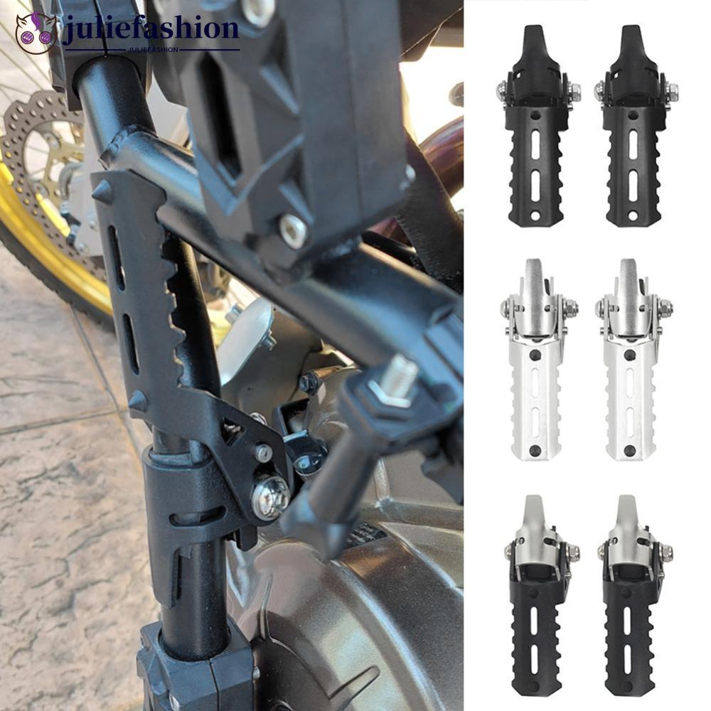 JULIEFASHION 2 ชิ้นพับการปรับเปลี่ยนรถจักรยานยนต์ด้านหน้า Footpeg ชุดสําหรับ BMW R1250GS R1200GS GS 