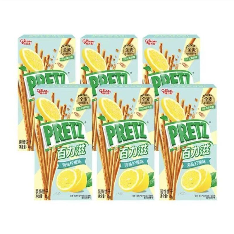 Glico/Glico Glico Crispy Biscuit Stick 41g เกลือทะเลรสมะนาวของว่างแบบสบาย ๆ น้ําชายามบ่าย ls251204