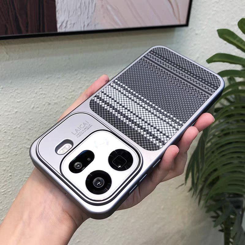 เนื้อคาร์บอนไฟเบอร์ Magnetic Charging Hard case สําหรับ OPPO Find X9 Pro Phone Cover Oneplus15