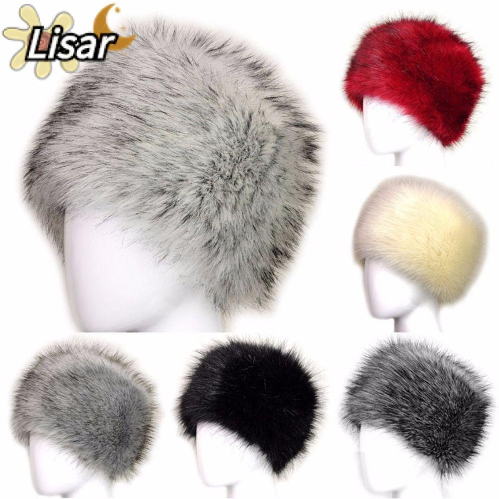 LISAR Faux Fur Snow Hat Outdoor Earmuff Warmer รัสเซีย Ushanka