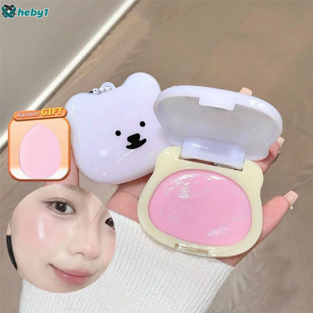 【ของขวัญฟรี】SHAQINUO Sweetheart Soft Bear Water Glow Blush Cream ครีมบลัชออนเนื้อบางเบา ให้ความชุ่มช