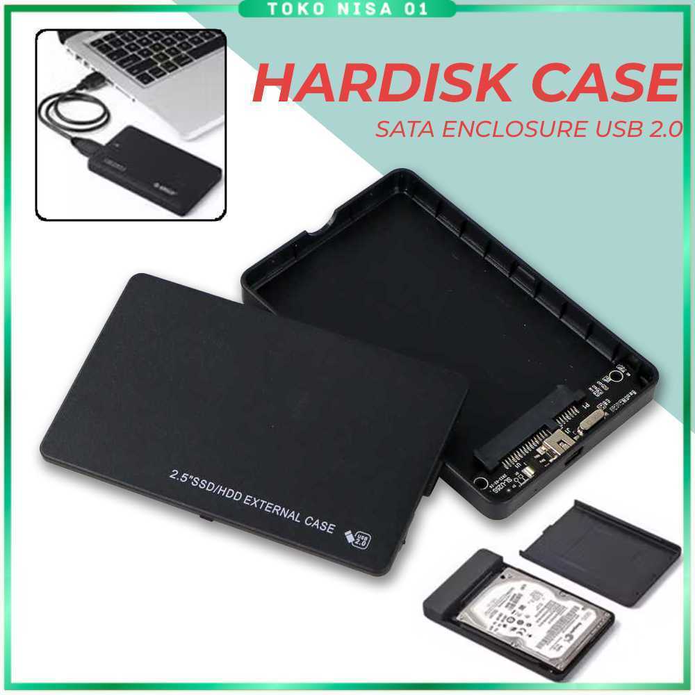 2.5 HDD SATA Enclosure USB 2.0 ถึง Mini USB Hard Drive Case - U25Q7