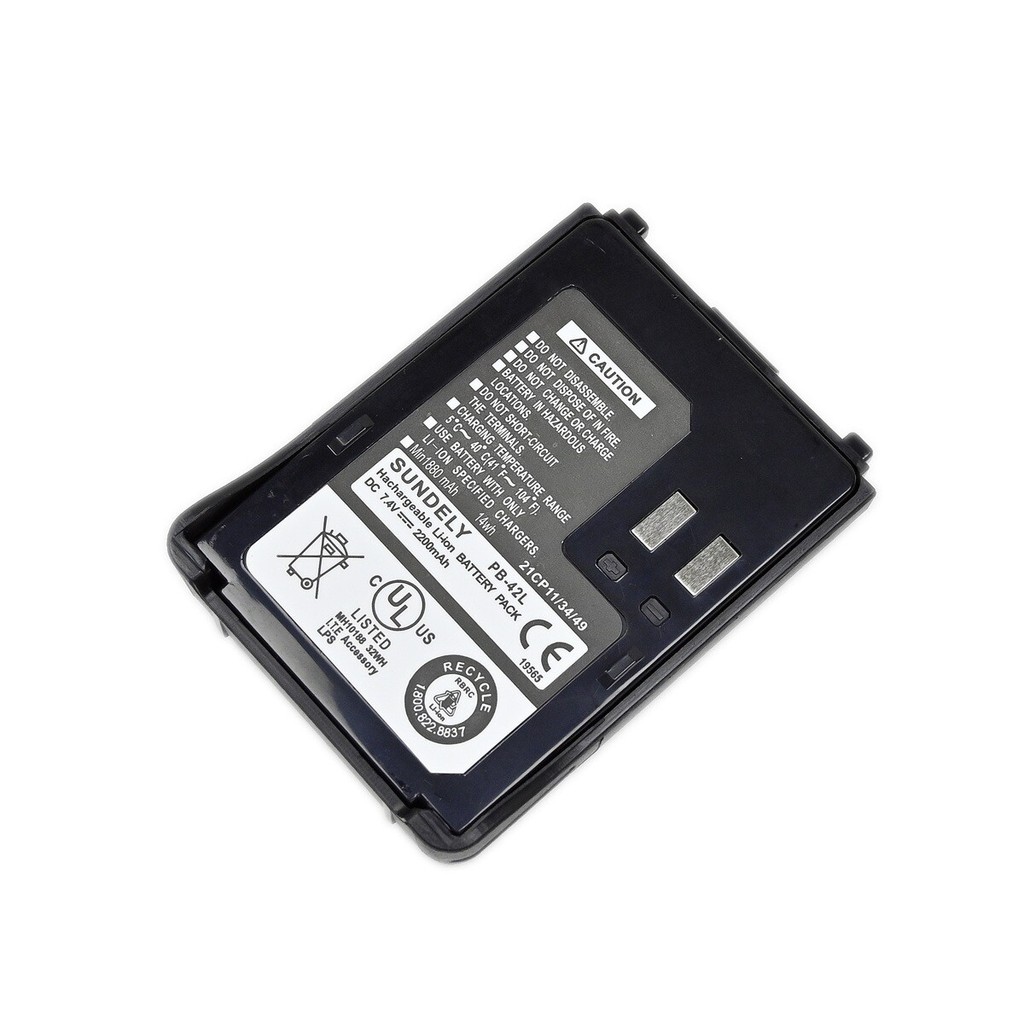 PB-42L Li-ion แบตเตอรี่ 2200mAh สําหรับ Kenwood TH-F6 F6A TH-F7 F7 F7E PB42 PB42 PB42L HAM วิทยุอุปก