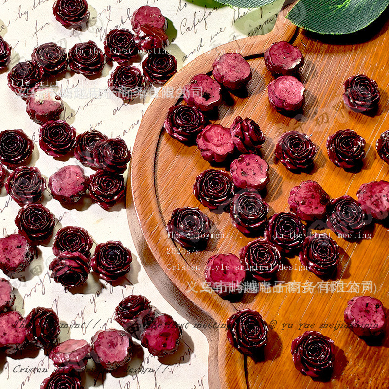 สไตล์ใหม่ Tie-Dye Love Rose อุปกรณ์ทําเล็บสามมิติกาวนุ่มหวานทําด้วยมือ diy อุปกรณ์ตกแต่งเล็บ [50 ชิ้น] - รูปที่ 7