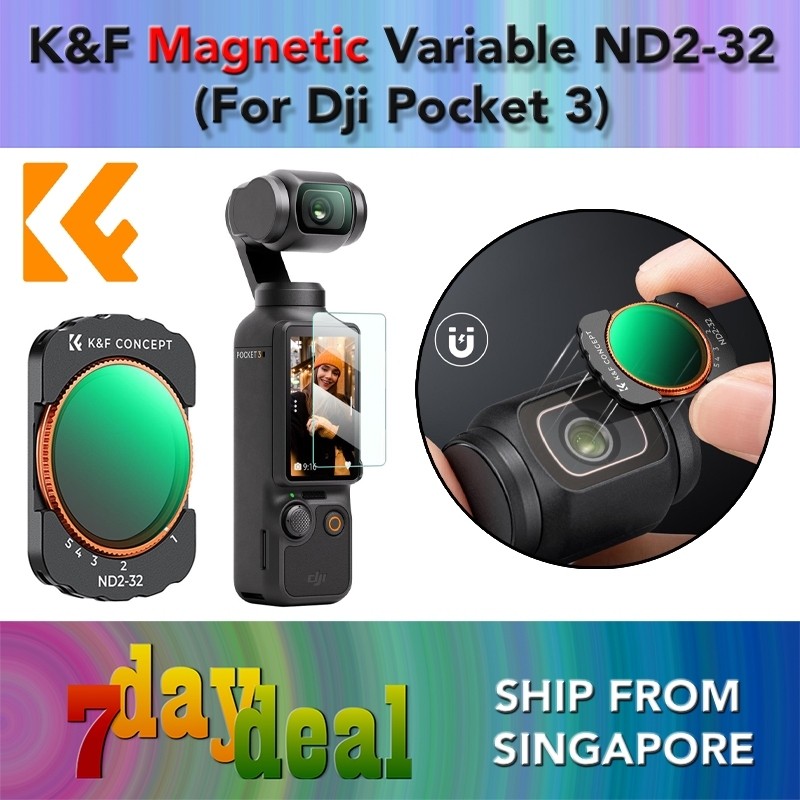 K&F Magnetic Variable ND232 Filter สําหรับ DJI Osmo Pocket 3